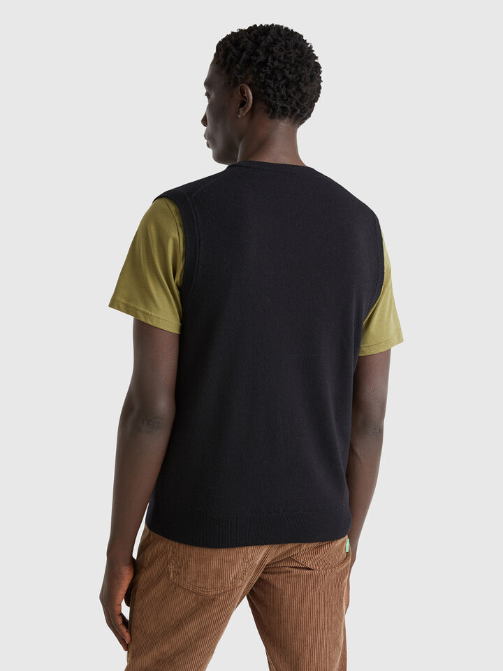 S/L V NECK SWEATER Men image number 2